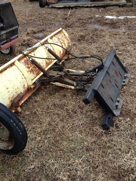 cat skid steer plow|used snow plow for sale.